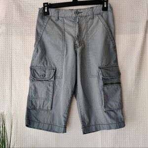Old Navy Boy's Light Gray Cargo Shorts Size 14
